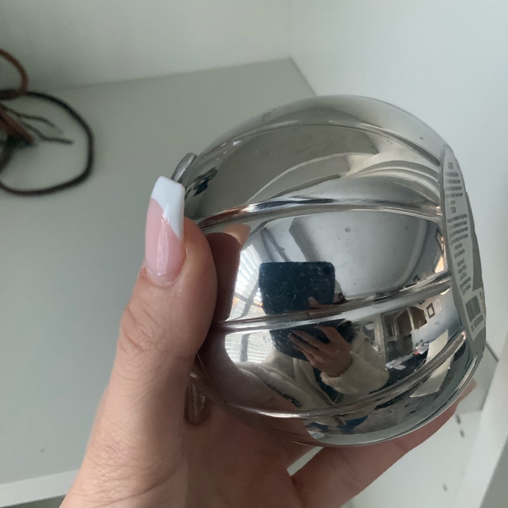 Vintage BATH & BODY WORKS Silver Metal Pumpkin Candle Containers Lid X 3 - Picture 9 of 16
